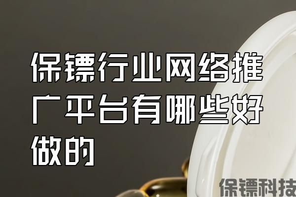 保鏢行業(yè)網(wǎng)絡推廣平臺有哪些好做的