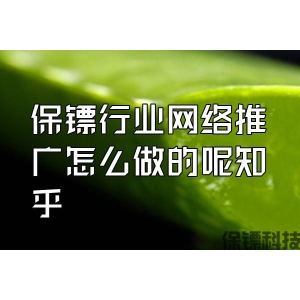 保鏢行業(yè)網(wǎng)絡(luò)推廣怎么做的呢知乎