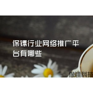 保鏢行業(yè)網(wǎng)絡推廣平臺有哪些