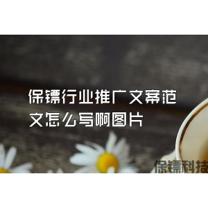 保鏢行業(yè)推廣文案范文怎么寫(xiě)啊圖片